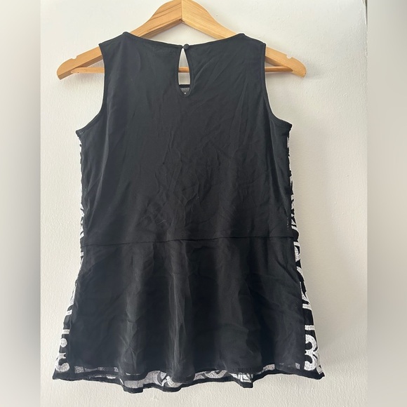 INC Moody blues deep black top size small NWT - Picture 2 of 4